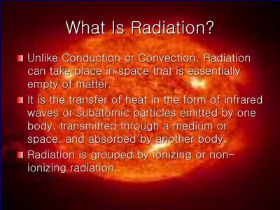 Explanation of radiation