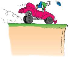 Car slowing down due to brakes