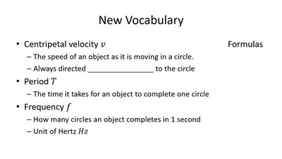 Deriving speed for circular motion