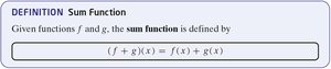 Definition of sum function