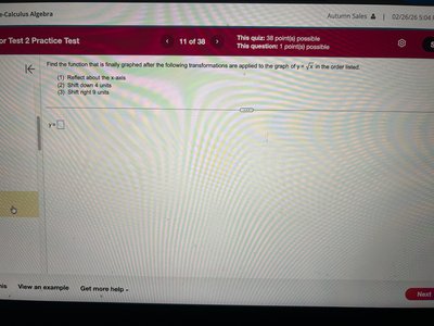 Multiple transformations of square root function