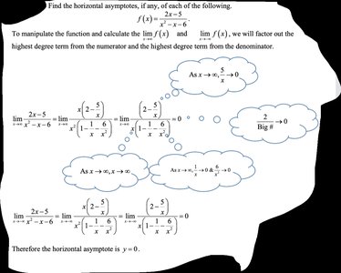 Finding horizontal asymptotes using limits