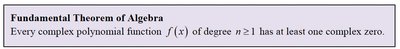 Fundamental Theorem of Algebra