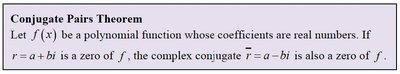 Conjugate Pairs Theorem