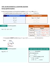 Solving logarithmic equations with examples