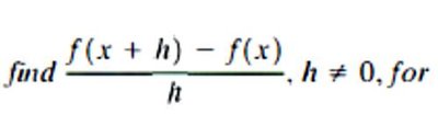 Difference quotient formula