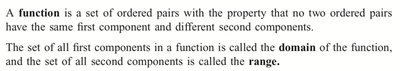 Set form definition of a function