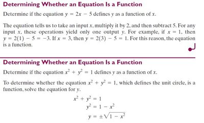 Determining if an equation is a function