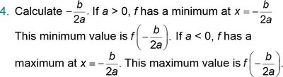 Strategy for maximizing or minimizing quadratic functions