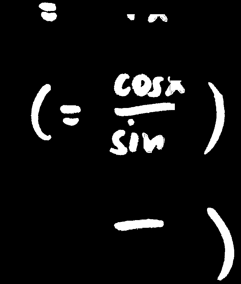 Graph of tangent function with vertical asymptote at x=pi/2