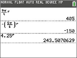 Calculator Radian to Degree Conversion