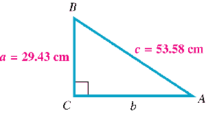Right triangle with two sides given (duplicate for clarity)