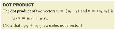 Dot product formula