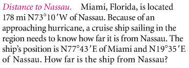Distance to Nassau problem statement