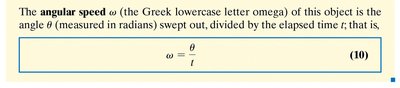 Angular speed formula