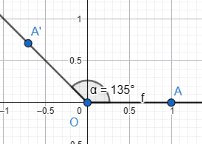 Angle of 135 degrees in standard position