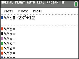 Entering equation for table creation