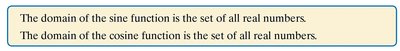Boxed domain for sine and cosine