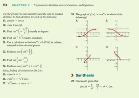 Graphs of sine and cosine functions