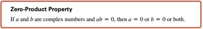 Zero-product property