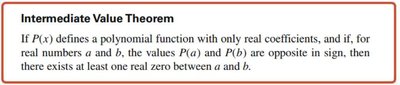Intermediate Value Theorem