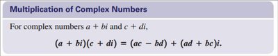 Multiplication of complex numbers