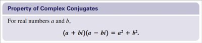Property of complex conjugates