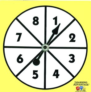 Spinner with numbers 1 to 8