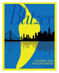 Algebra and Trigonometry textbook cover