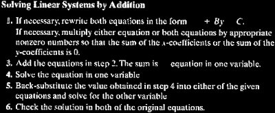 Example system for addition method