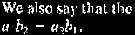Determinant notation