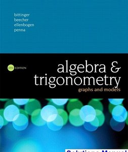 Algebra and Trigonometry: Graphs and Models textbook cover