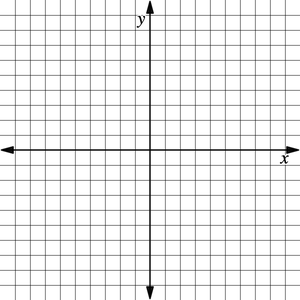 Blank coordinate grid for graphing