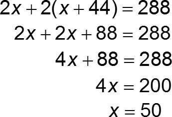 Solving the equation for basketball court dimensions