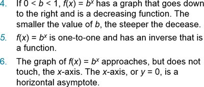 More properties of exponential functions