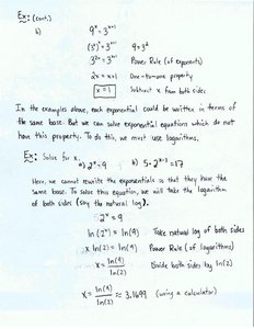 Solving Exponential Equations