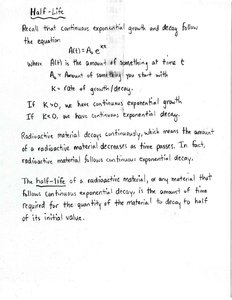 Half-Life Explanation