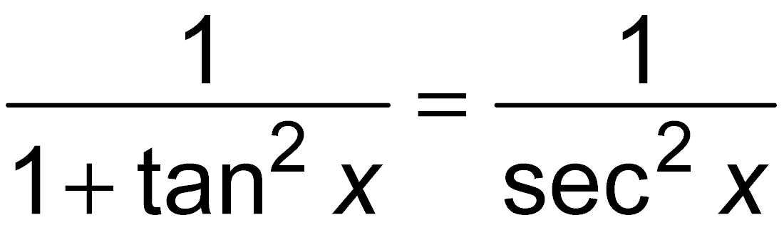 Pythagorean identity for tangent and secant
