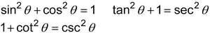 Pythagorean identities for trigonometric functions