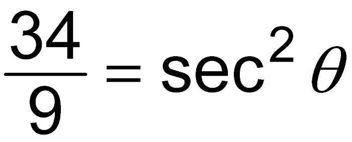 Pythagorean identity for secant