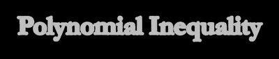 Polynomial Inequality