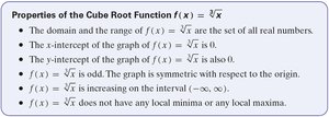 Properties of the cube root function