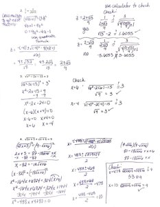 Solving radical equations with multiple steps and checking solutions