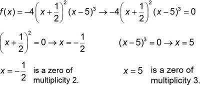 Solving for zeros and their multiplicities