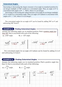 Finding coterminal angles