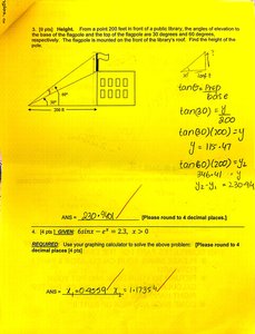 Flagpole triangle diagram