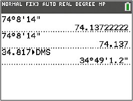 Calculator DMS conversion