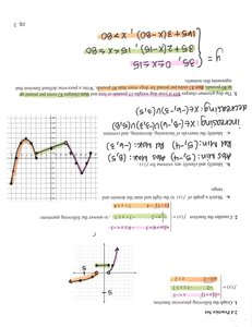 Graph and evaluation of piecewise functions