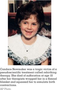 Image of a victim of pseudoscientific therapy
