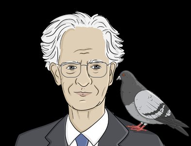 Illustration of B.F. Skinner